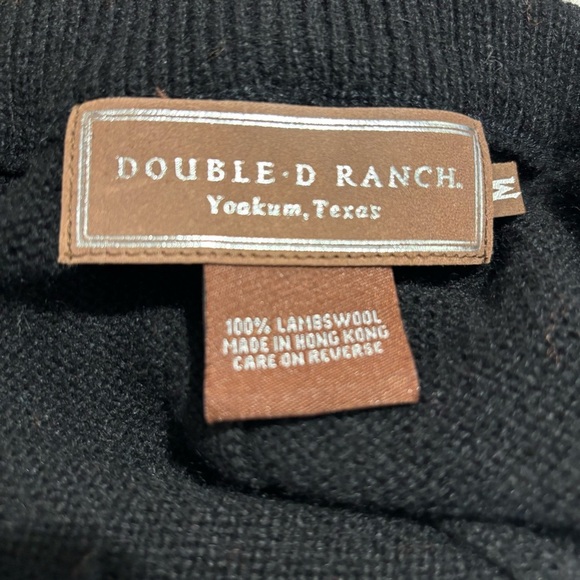 DOUBLE D RANCH Sz M 100% Lambswool South Western Pattern Pencil Maxi Knit Skirt - Picture 6 of 7